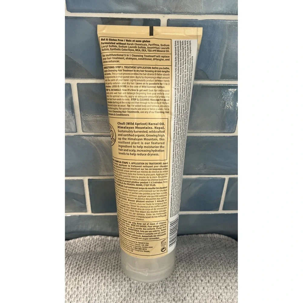 Tweak'd By Nature Wild‎ Summer Apricot Cleansing Hair Treatment 10.58oz Sealed